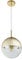 Decken Pendel Glas-Kugel Hänge Lampe 20cm Durchmesser Design Leuchte Beleuchtung Gold