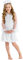 dressforfun 900072 Mädchen Kostüm Christkind | Verspieltes Kleid mit Trompetenärmel | inkl. Heiligenschein - diverse Größen (10-12 Jahre | Nr. 300276)