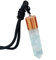 mookaitedecor Aquamarine Crystal Point Pendent Necklace for Women Men, Resin Healing Crystal Chip Necklace Blue Crystal Pendulum Necklace Hexagonal Semi Precious Stone Reiki Chakra Spiritual Gift