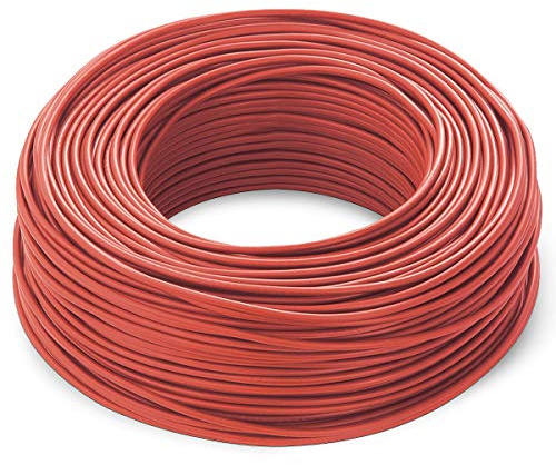Cavo rosso per impianti fotovoltaici, sezione 6 mm (50 mt)