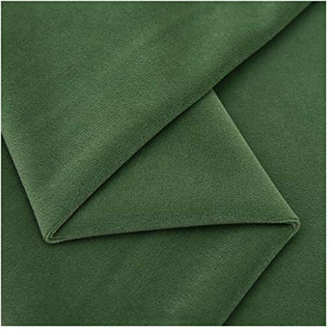 NAKAN Grün Samtstoff Matt Polstersamt Vorhangstoff Meterware 150cm Breite für Möbelpolster, Stuhlsitzbezug, Kunsthandwerk, Wohnkultur(Color:53)