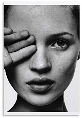 YANDING Kate Moss Poster, dekoratives Gemälde, Leinwand, Wandkunst, Wohnzimmer, Poster, Schlafzimmer, 60 x 90 cm