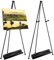 SENENQU 2 Pack Metal Display Easel Stand, 168cm / 66” Folding Art Easel for Display, Adjustable Tripod Painting Poster Easel for Wedding Signs Arts Presentations Pictures Display
