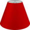Wogati® Premium Lampenschirm E14/E27 Aus Baumwolle | Verschiedene Größen & Farben | Rot/Größe: S | Für Stehlampe, Hängelampe Und Tischlampe