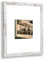 Olympia Deluxe Bilderrahmen Posterrahmen 45x85 cm Puzzlerahmen Weiß Vintage Shabby Chic Hintergrund Weiß Kunstglas Klar