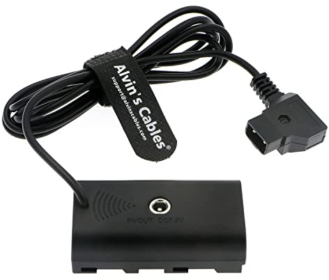 Alvin's Cables D-Tap vers F550 Batterie factice Câble d'alimentation pour Sony NP-F550 | F770 | F570| Moniteur F970 Atomos Ninja V 1.5M