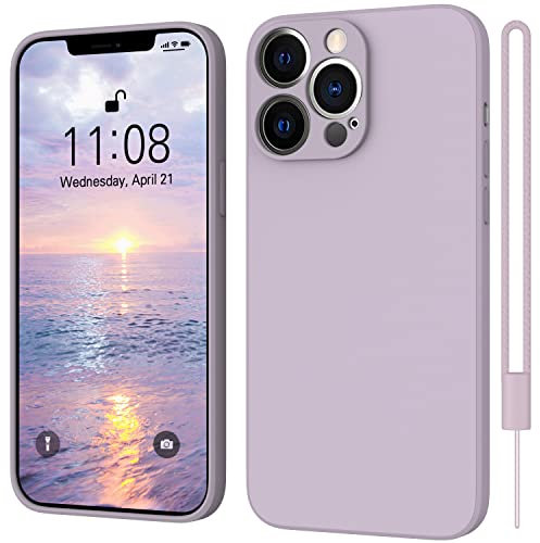 WXX Silicone Ultra Slim Case for iPhone 14 Pro - Camera Protection, Soft Gel Cover, Anti-Scratch, Light Purple