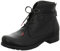 THINK! Damen Denk chromfrei gegerbte Lammfell Stiefelette, 0010 SCHWARZ, 40 EU
