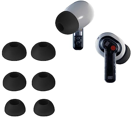 kwmobile 6X Polster kompatibel mit Nothing Ear (2) - 3 Größen - Silikon Ohrstöpsel In-Ear Kopfhörer