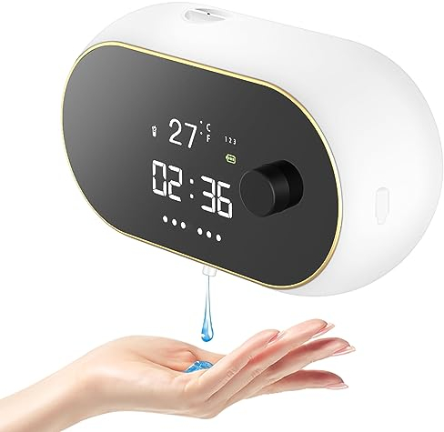 Seifenspender Automatisch Wandbefestigung Mit Sensor No Touch Seifenspender Soap Dispenser Automatic Elektrische Kunststoff Seifenspender FüR Bad,KüChe,BüRo Weiß