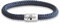 Paris Montana Das Original Tennis Tennisschläger Club Segeltau Armband Mit Gravur Und Magnetverschluss Tennisball Schmuck 8 cm Durchmesser (Dunkelblau, 21.00)