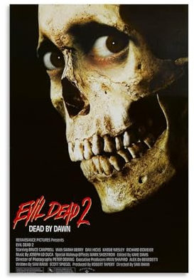 EKoKim Filmposter Evil Dead 2 Dead by Dawn, dekoratives Gemälde, Leinwand-Wandposter und Kunstdruck, modernes Familienschlafzimmer-Dekor-Poster, 20 x 30 cm