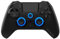 EgoGear - Mando de gaming inalámbrico con paletas Bluetooth SC15 negro para PS4/PS3/PC, RGB personalizable, Motores de vibración, Puerto jack 3,5 mm, 800 mAh