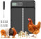 Porte Automatique poulailler, Trappe programmable à Piles, Aluminium renforcé pour Poules + Système Anti-pincement, Écran LCD Étanche. À Utiliser sur Grand et Petit poulailler | EBOOK Offert