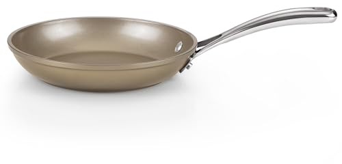 Cooks Standard Bratpfanne, harteloxierte Keramik, antihaftbeschichtet, 20,3 cm, klassische Bratpfanne mit Edelstahlgriff, induktionsgeeignet, Bronze