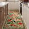 Rugcomf Teppichläufer für Flur, Küche, Waschküche, Schlafzimmer, Badezimmer, rutschfest, 60 x 150 cm, waschbar, mit Gummirücken, weiches Blumenmuster, für Flur, Küche, Waschküche, Schlafzimmer