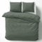 Cotton Castle Bettwäsche Bettgarnitur Bettbezug 100% Baumwolle 135x200 155x220 200x200 200x220, Farbe:Silber, Größe:200 x 200 cm