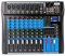 Audio-Mixer, Soundboard-Mischpult mit 8-Kanal-Digital-USB-Bluetooth-Hall-Delay-Effekt, Eingang 48 V Phantomspeisung Stereo-DJ-Mixer für Aufnahmen, Live-Streaming, Podcasting
