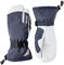Hestra Unisex Powder Gauntlet 3-Finger Handschuh Isolierte Winddichte Lederhandschuhe für Alpinski & Alltag für Damen & Herren - Navy/Offwhite - 9