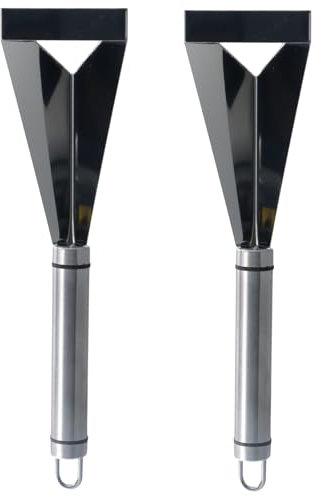 Husalsea Cuchillo Triangular de Acero Inoxidable para Manzanas - Cuchillo Creativo para Tallar Frutas para Exposición en Restaurantes y Rebanar Manzanas