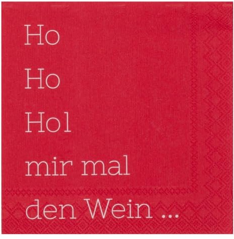Räder Cocktailserviette Ho Ho HOL Mir den Wein