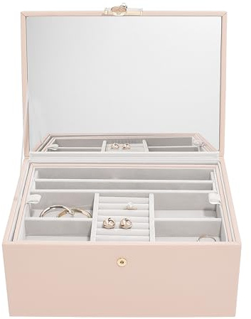 Stackers Plush Pink Luxury Classic Jewellery Box