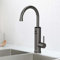 Briwellna Instant Water Heater Tap, 220V Cold and Hot Water Faucet, Kitchen Electric Heating Tap Stainless Steel, 360 Degrees Rotate with Digital Display (Grey)