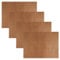 4 Fogli Carta Forno Riutilizzabile 30x40cm, Tappetino Forno in Teflon Antiaderente Resistente al Calore Tagliabile a Misura, Tappetini Proteggi Forno per Teglia da Forno (Marrone)