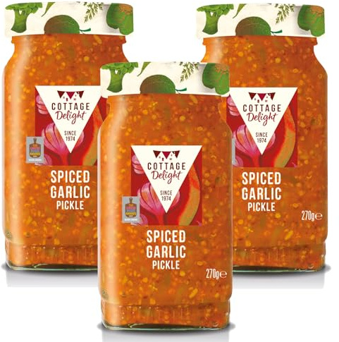 Cottage Delight - Spiced Garlic Pickle - 270g - Pack of 3