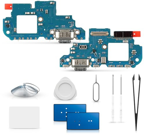 Extkry Connettore di Ricarica per Samsung Galaxy A54 5G Kit Riparazione | Porta di ricarica flat ricarica porta caricabatterie charging port microfono con kit di riparazione.