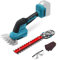 2 IN 1 Akku-Heckenschere Kompatibel für Makita 18V, Elektrische Gartenschere mit Strauch- und Grasscherenmesser (Ohne Akku)