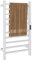HOMCOM Scaldasalviette Elettrico Smart a 10 Barre con Timer e Display LCD, Portasalviette a Parete in Acciaio Inox, Temperature Regolabile per Bagno, 45x11x80 cm, Bianco