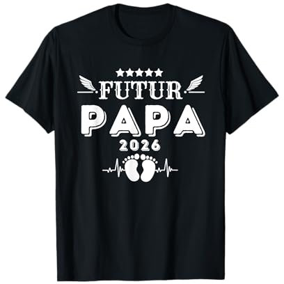Cadeau Futur papa 2026 Annonce Bébé Bientôt papa En 2026 T-Shirt