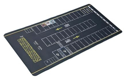 TTETTZ 1/64 Parkplatz Pad Matte Mini Auto Garage Szene -Mauspad - Realistische Straßenszene - Ideal für Display & Fotografie - Hochwertiges Gummi-Stoff-Material​ - 40x80 cm