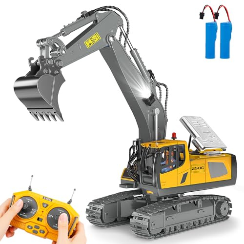 Remote Control Excavator Toy, 11CH 2.4GHz Excavator RC Construction Vehicle