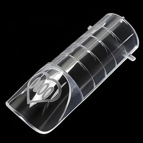 French Dual Tips zum Andocken der French-Spitze – transparent, 15 Größen (15 einzelne Tips im Beutel)