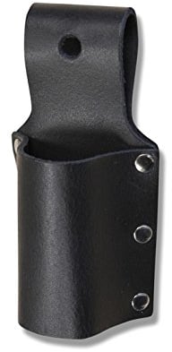 Scafom-rux Porta Herramientas [4 cm de Ancho] Portaherramientas Cinturon - Bolsa Portaherramientas Cinturon - Portaherramientas - Portametro - Porta Martillo - Carraca de Cuero para cinturón Negro