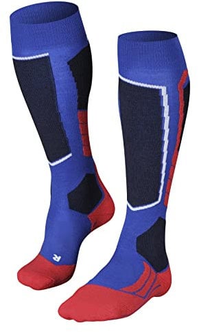 FALKE Herren Skisocken SK2 Intermediate M Kh Wolle Funktionsmaterial warm dick 1 Paar, Blau Olympic 6940, 44-45