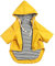 MOREZI Wind&Wasserdicht Hunderegenmantel mit Beinschutz & Fest Kapuze - Leichtes Outdoor - Für kleine/mittlere Hunderassen - Reißverschluss, Verstellbarer Kordelzug, Gelb, M