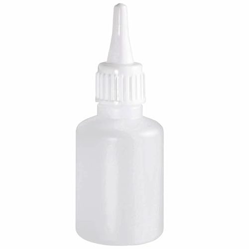 Ber-Fix Leerflaschen 50ml für Sekundenkleber (10 Stück) | Leere Dosierflaschen zum Umfüllen und sauberen Dosieren von Sekundenkleber; kein Klebstoff enthalten.