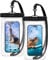 Spigen Aqua Shield A601 Custodia Impermeabile Smartphone IPX8 2 Pezzi Cover Sacca Mare Fino a 7,0 Compatibile con iPhone 15 Pro Max, 14 Pro, 13, Xiaomi 13T, S24 Ultra, A13 - Trasparente