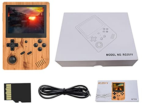 KINMRIS RG351V 128G 15000 3,5 Zoll Bildschirm Klassische Spielkonsole Retro Mini Portable Pocket Open Source System Video Handheld Spiele Geschenk