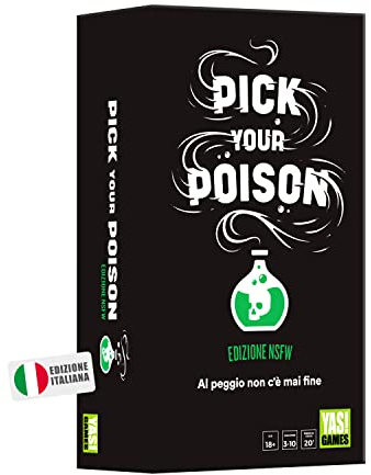 Pick Your Poison NSFW Edition Card Game - Yas Games - Das Einzige Auf Italienisch, 18+