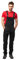 strongAnt Salopette da lavoro da uomo, elasticizzati, con tasche imbottite, colore nero, grigio, bianco, nero/cotone elastan, 54