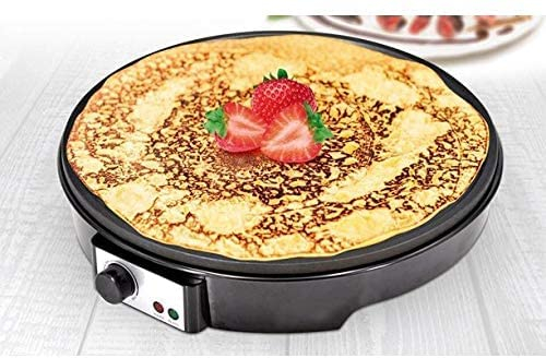 Trendi® 1000W Electric Pancake & Crepe Maker with 12 Non Stick Hot Plate and Free Utensils