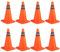 Paquet de 8 pouces 18 pouces Cône de signalisation pliable/Panneau de cône de signalisation/Cône de sécurité réfléchissant Pop-up polyvalent, OrangeTaille: 45 cm (18 pouces)