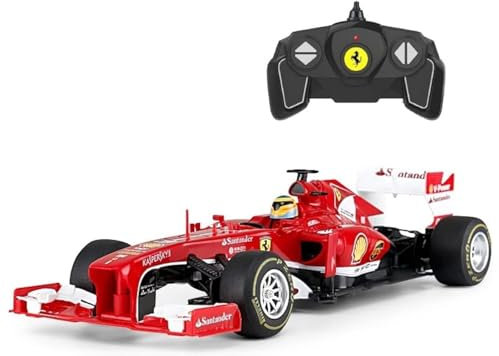 Red Ferrari F138 F1 RC Racing Car (Scale 1.18) Official License, For Ages 6+ - Ready-to-Race Drivers Fernando Alonso + Felipe Massa Drive To Survive