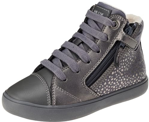 Geox Junior Girl J GISLI Girl Sneakers DK Grey/Silver 35_EU