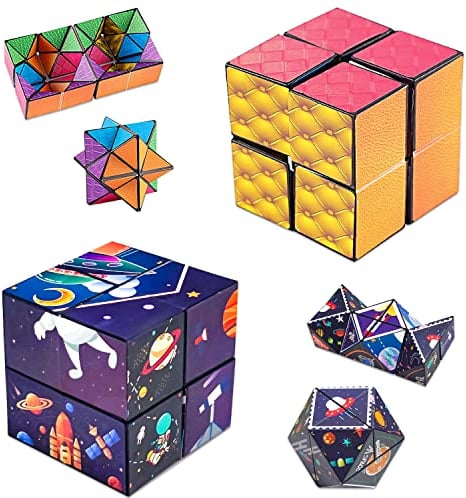 Zauberwürfel Star Infinity Cube Transforming Toy Speed Cube Set, 3D Puzzle Würfel Kinder & Erwachsene für Stress und Angst Abbauen Linderung Entspannendes Spielzeug