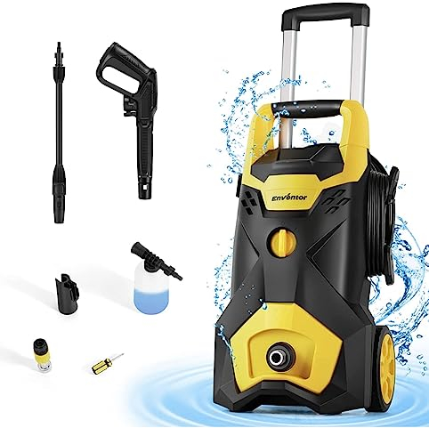 ENVENTOR 1800W 135Bar High Power Pressure Washers with 3 IN 1